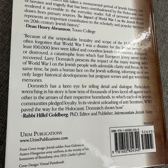 The impact of World War One on the Jewish People Book Larry Domnitch - Picture 9 of 11